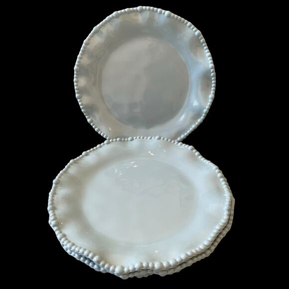 Rachel Ashwell Pastel Blue Pearl Shimmer Melamine Plates 9in Set of 4 New - Picture 8 of 16